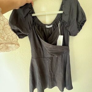 Reformation Black Mini Dress